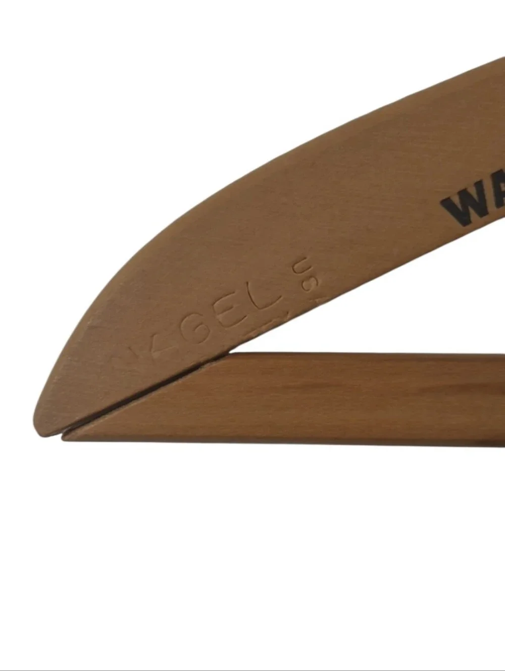 Vintage Wooden Men's Hanger - Natural Brown 
